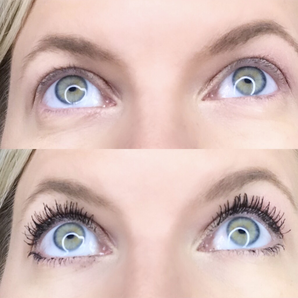 Before & after with Younique Moodstruck Epic Mascara